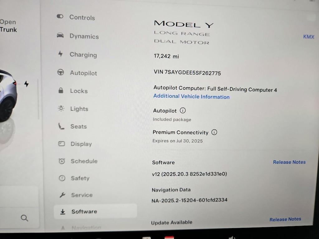 used 2025 Tesla Model Y car, priced at $39,998