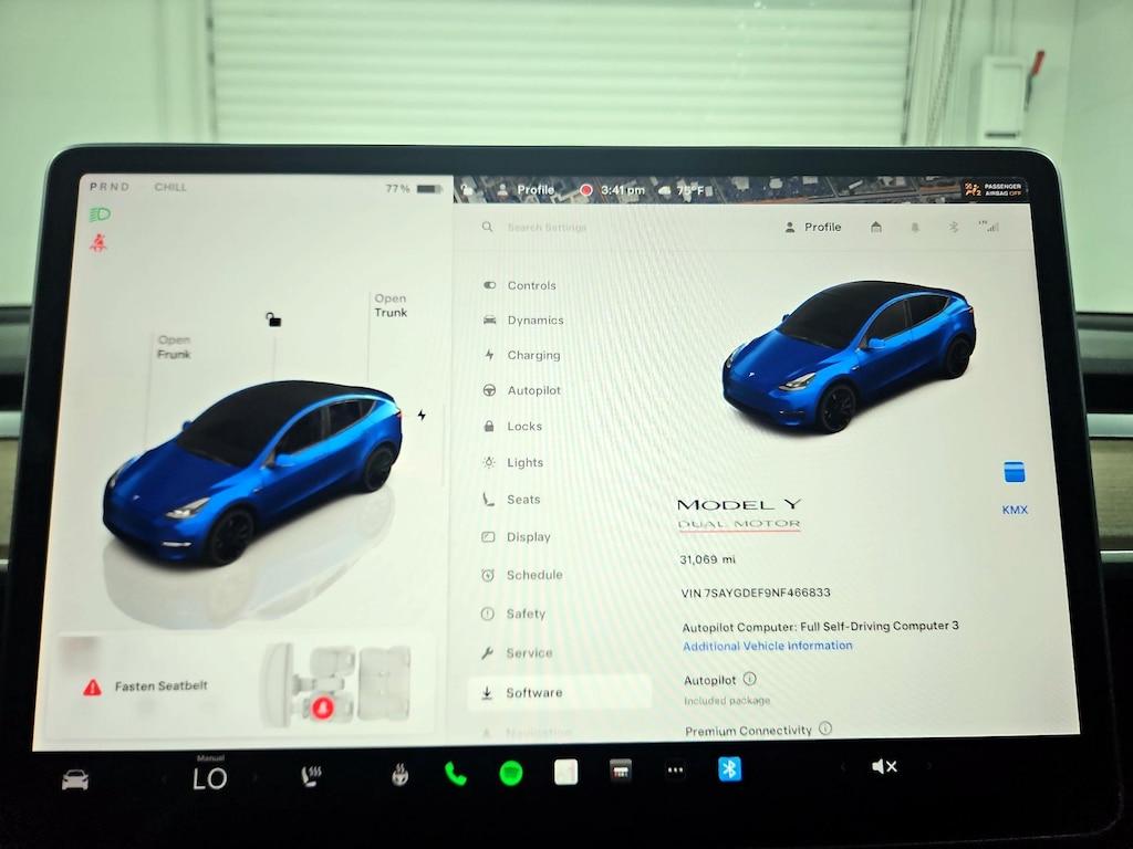 used 2022 Tesla Model Y car, priced at $32,998