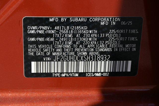 new 2025 Subaru Crosstrek car, priced at $30,541