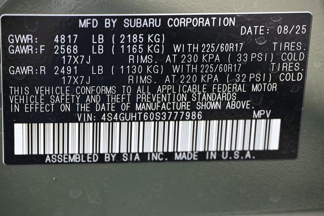 new 2025 Subaru Crosstrek car, priced at $34,188