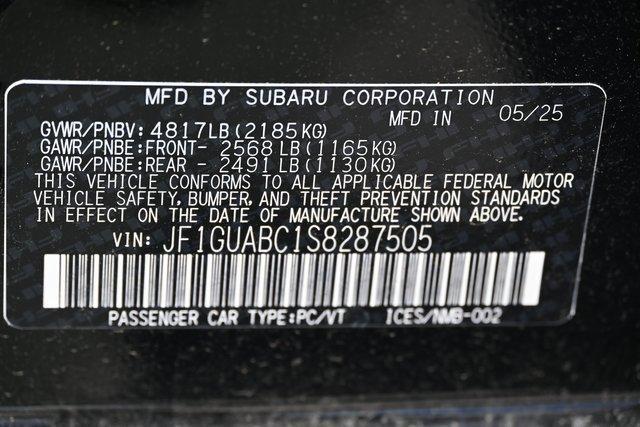 new 2025 Subaru Impreza car, priced at $25,360