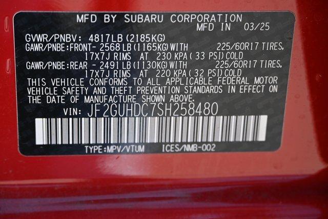 new 2025 Subaru Crosstrek car, priced at $30,912