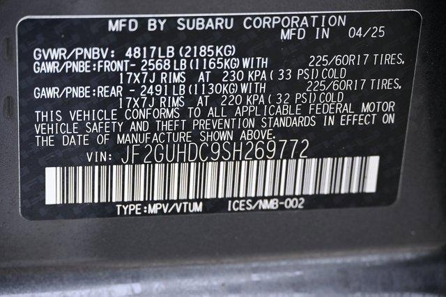 new 2025 Subaru Crosstrek car, priced at $27,534