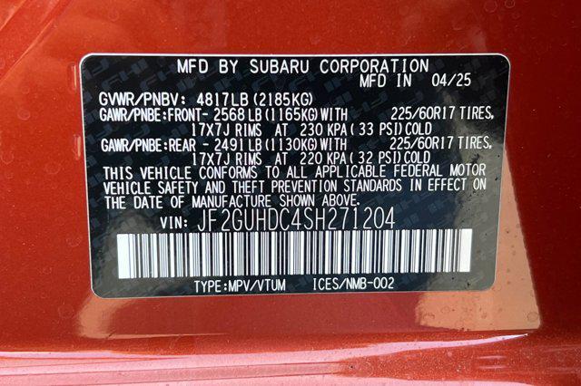 new 2025 Subaru Crosstrek car, priced at $30,024