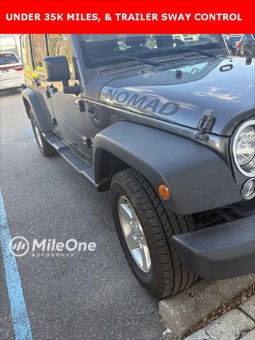 used 2016 Jeep Wrangler Unlimited car, priced at $23,500