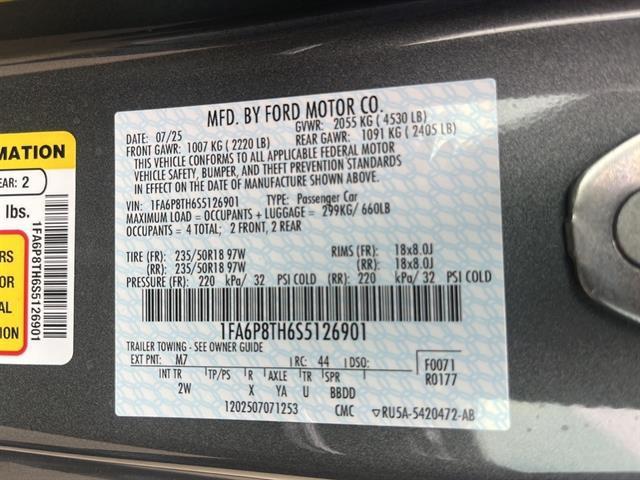 new 2025 Ford Mustang car, priced at $36,110