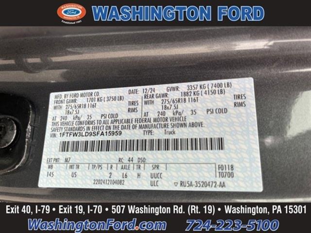 new 2025 Ford F-150 car, priced at $55,359