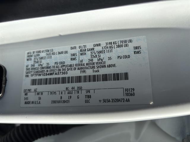 used 2021 Ford F-150 car, priced at $49,950