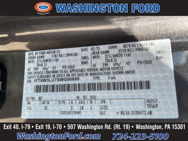 new 2025 Ford F-150 Lightning car, priced at $74,450