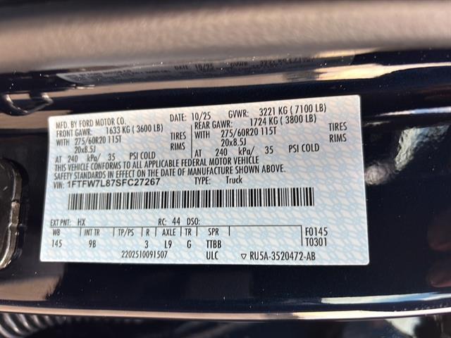 new 2025 Ford F-150 car, priced at $78,720