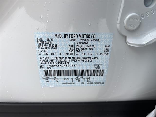 new 2025 Ford Explorer car, priced at $61,820