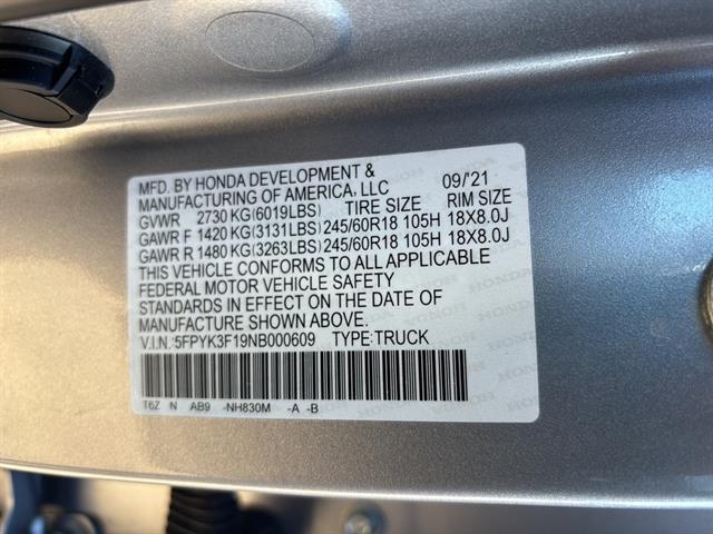 used 2022 Honda Ridgeline car, priced at $24,000