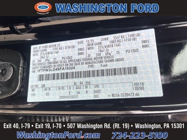 new 2025 Ford F-150 car, priced at $55,359