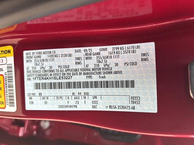 new 2025 Ford Ranger car, priced at $52,745