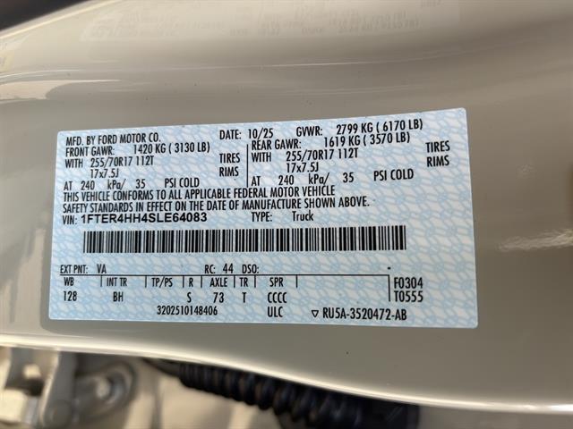 new 2025 Ford Ranger car, priced at $43,820