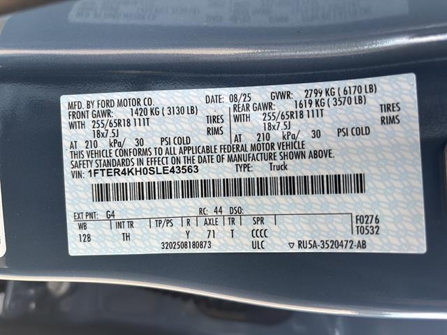 new 2025 Ford Ranger car, priced at $51,390