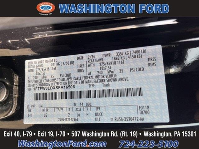 new 2025 Ford F-150 car, priced at $55,359