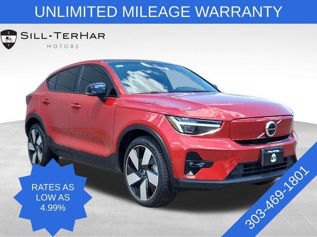 used 2023 Volvo C40 Recharge Pure Electric car, priced at $35,850