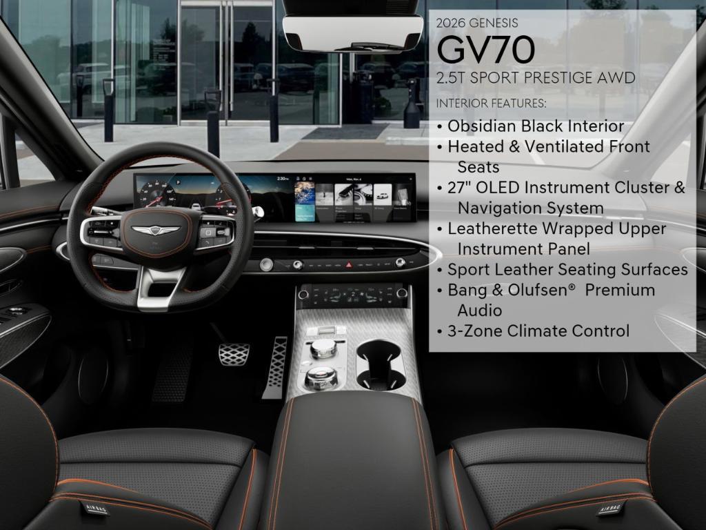 new 2026 Genesis GV70 car, priced at $61,890
