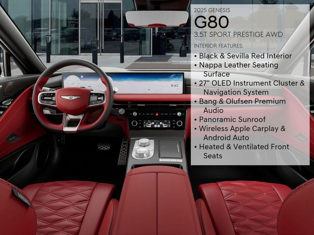 new 2025 Genesis G80 car, priced at $79,665
