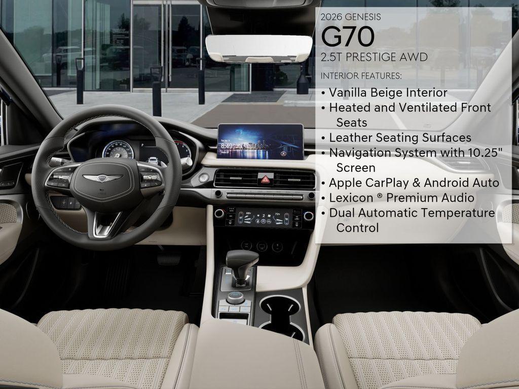 new 2026 Genesis G70 car, priced at $52,275
