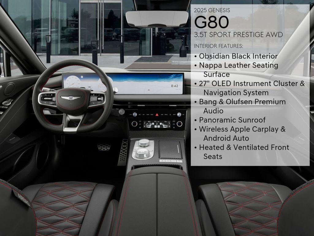 new 2025 Genesis G80 car, priced at $79,145