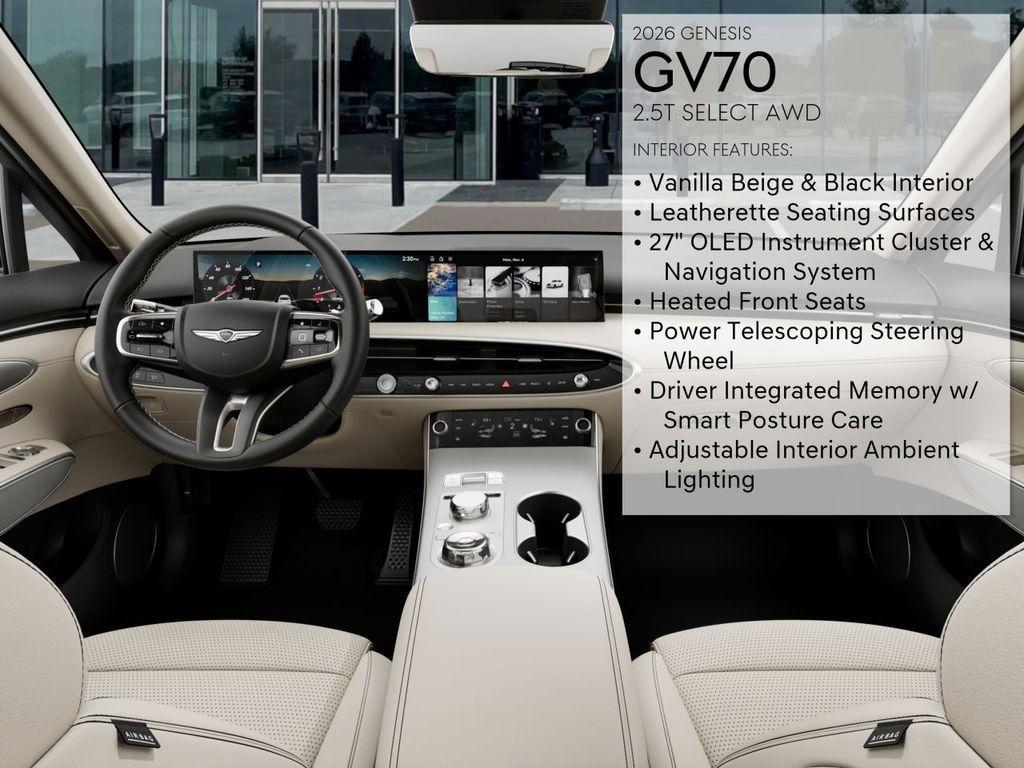 new 2026 Genesis GV70 car, priced at $53,275
