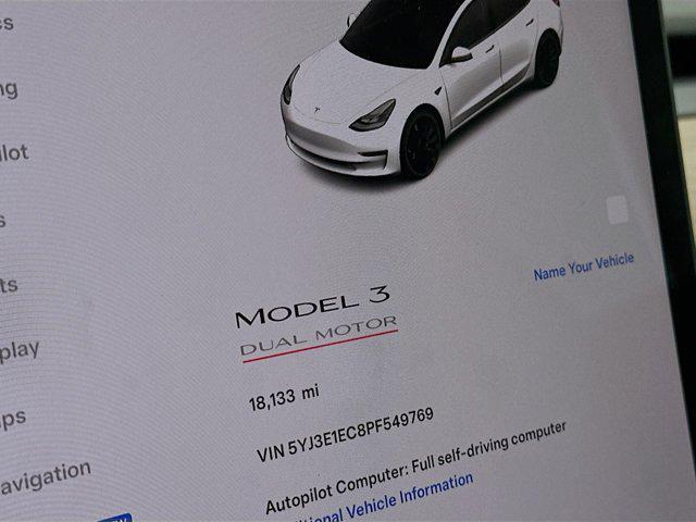 used 2023 Tesla Model 3 car, priced at $33,888