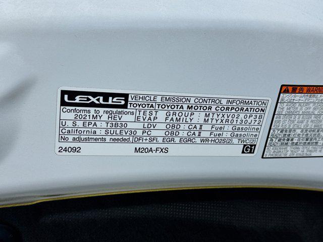 used 2021 Lexus UX 250h car, priced at $26,600