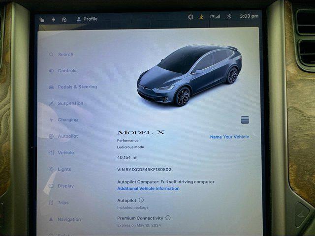 used 2019 Tesla Model X car, priced at $37,588