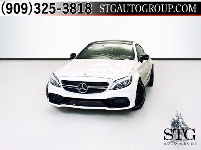 used 2018 Mercedes-Benz AMG C 63 car, priced at $49,888