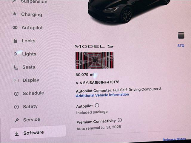 used 2022 Tesla Model S car, priced at $47,888
