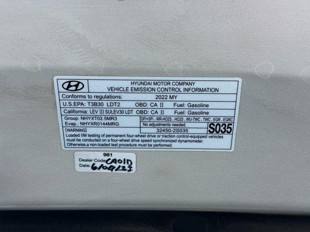 used 2022 Hyundai Santa Fe car, priced at $23,284