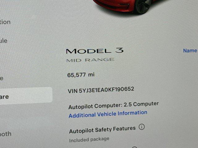 used 2019 Tesla Model 3 car, priced at $20,688