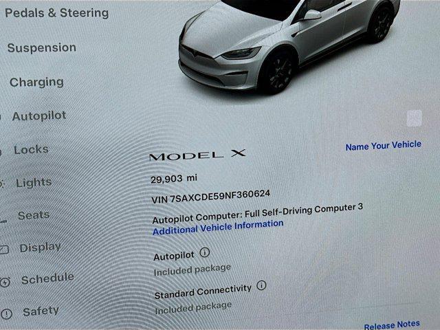 used 2022 Tesla Model X car, priced at $53,850
