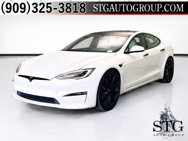 used 2021 Tesla Model S car, priced at $52,875