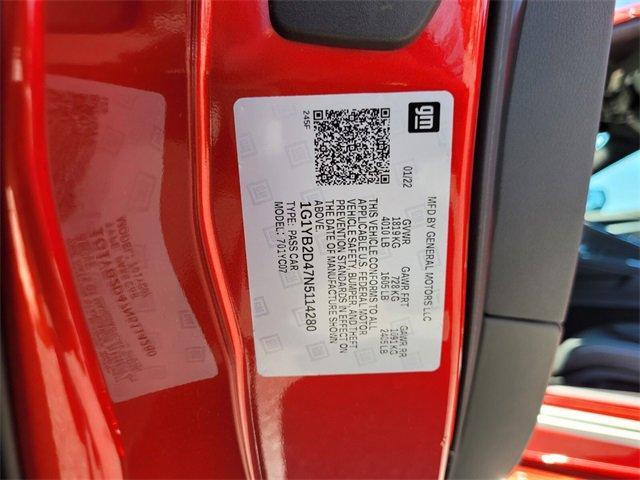 used 2022 Chevrolet Corvette car, priced at $69,988