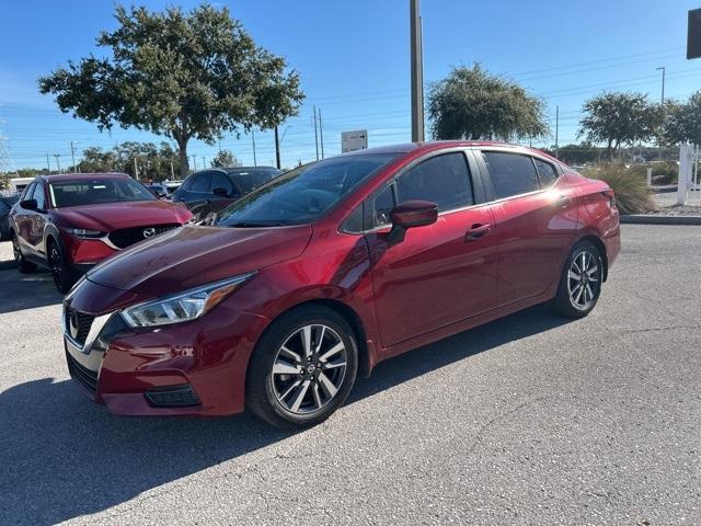 used 2021 Nissan Versa car, priced at $12,000