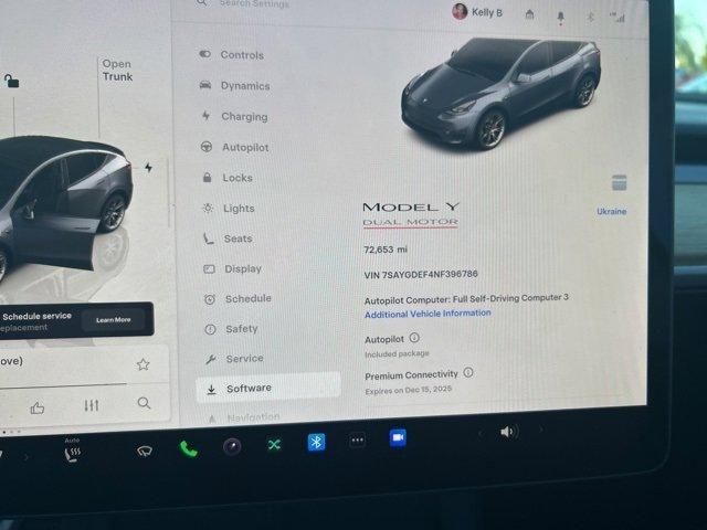 used 2022 Tesla Model Y car, priced at $26,987