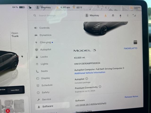 used 2023 Tesla Model 3 car, priced at $23,787