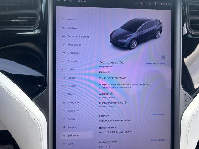 used 2020 Tesla Model X car, priced at $39,987