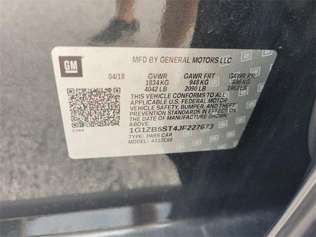 used 2018 Chevrolet Malibu car, priced at $13,988
