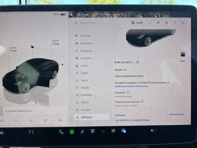 used 2023 Tesla Model 3 car, priced at $23,987