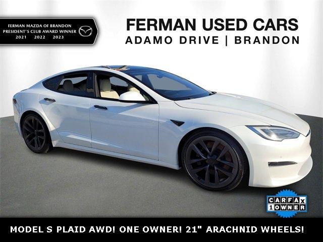 used 2021 Tesla Model S car, priced at $53,987