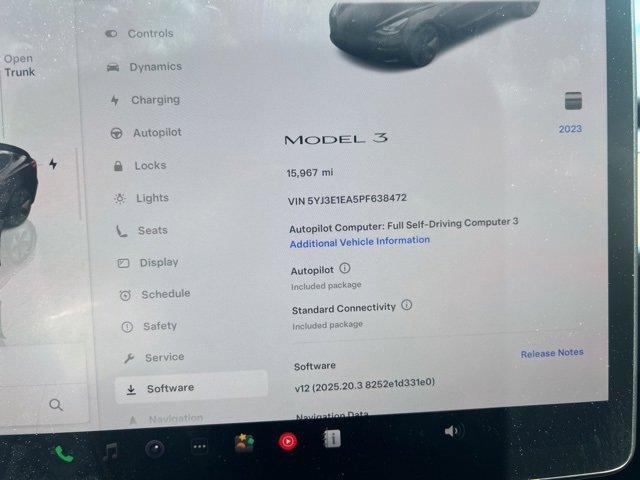 used 2023 Tesla Model 3 car, priced at $25,000