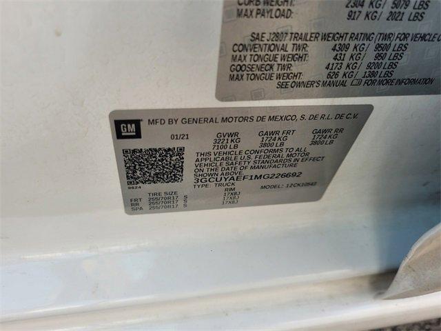 used 2021 Chevrolet Silverado 1500 car, priced at $25,987