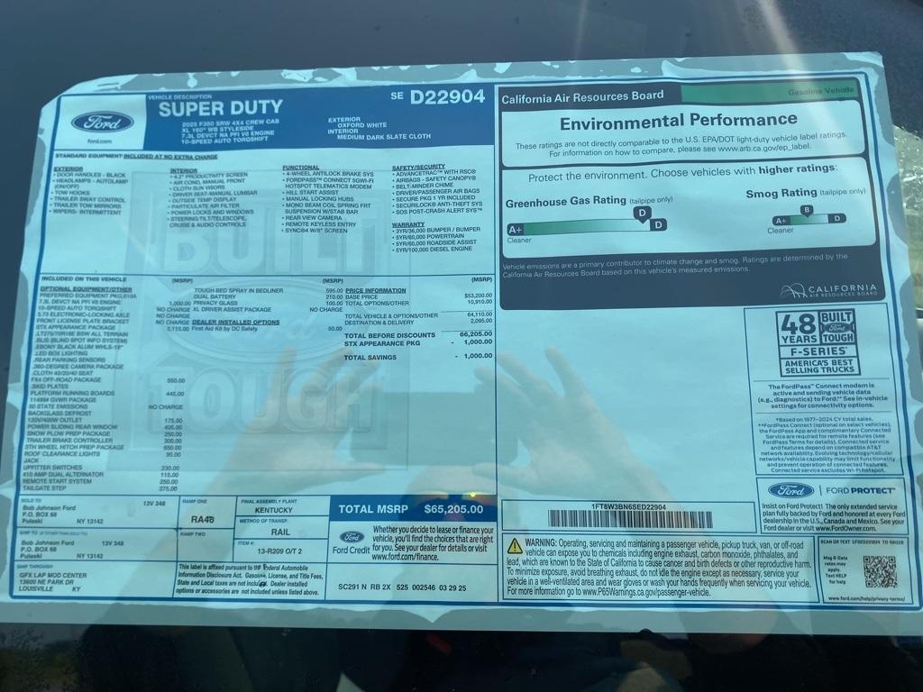 new 2025 Ford F-350 car, priced at $64,705
