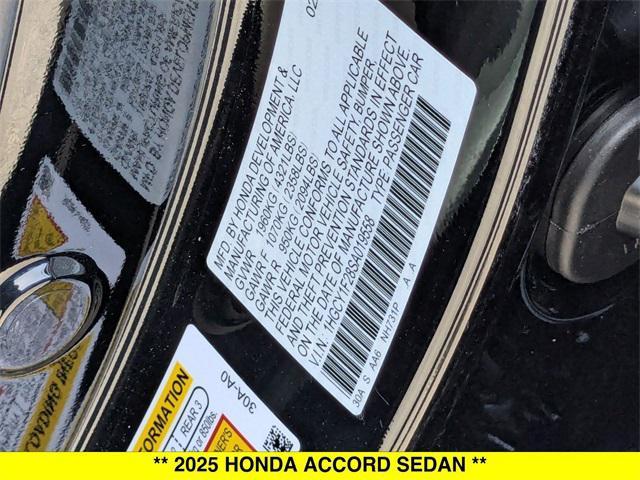 new 2025 Honda Accord car, priced at $29,445