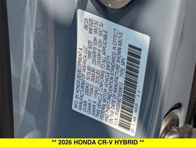 new 2026 Honda CR-V Hybrid car, priced at $42,075