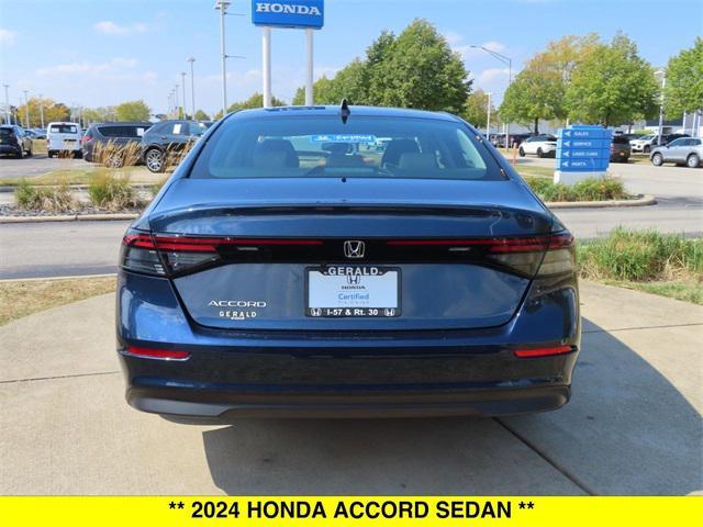 used 2024 Honda Accord car, priced at $27,750